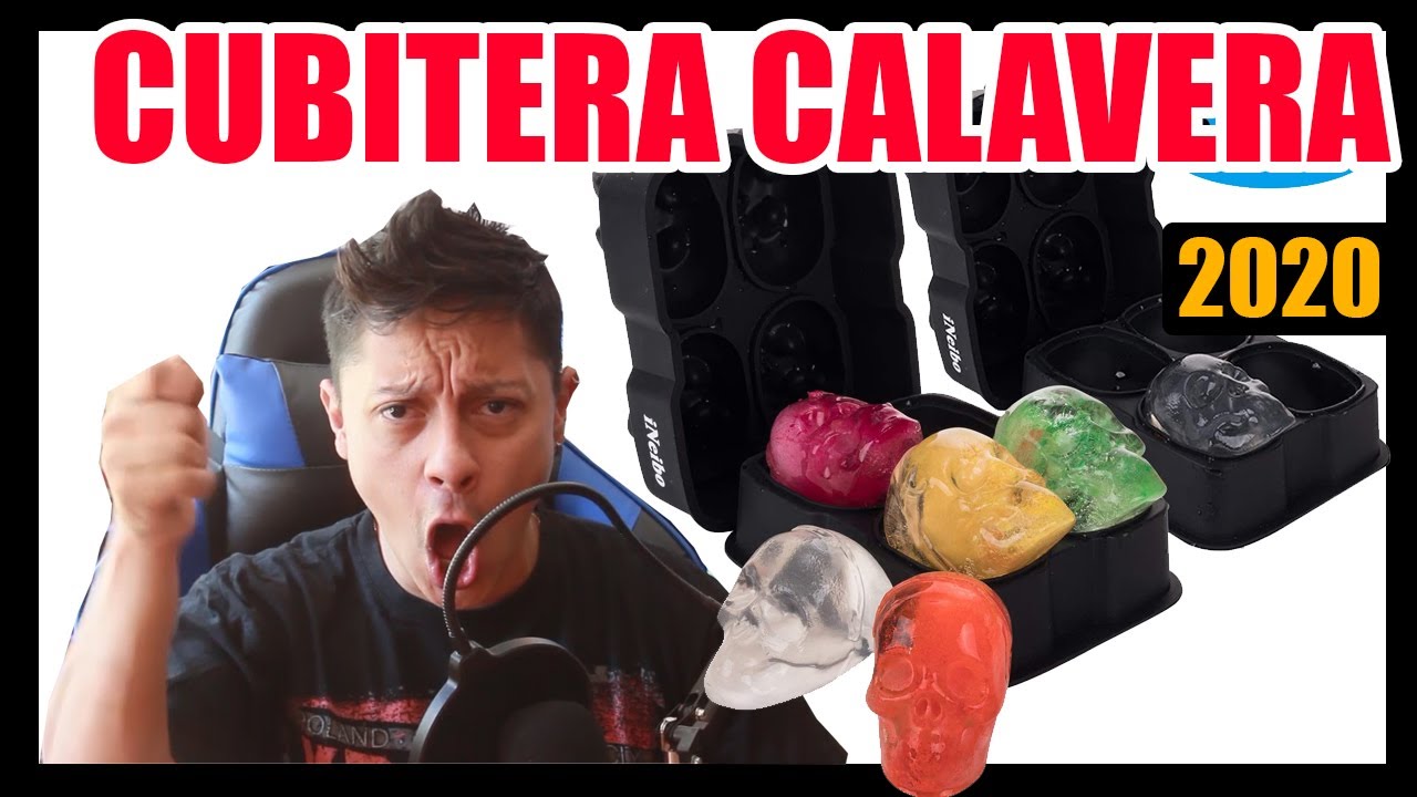 Cubitera de Calavera de AMAZON 💀🧊 Funciona o no? Molde silicona hielo