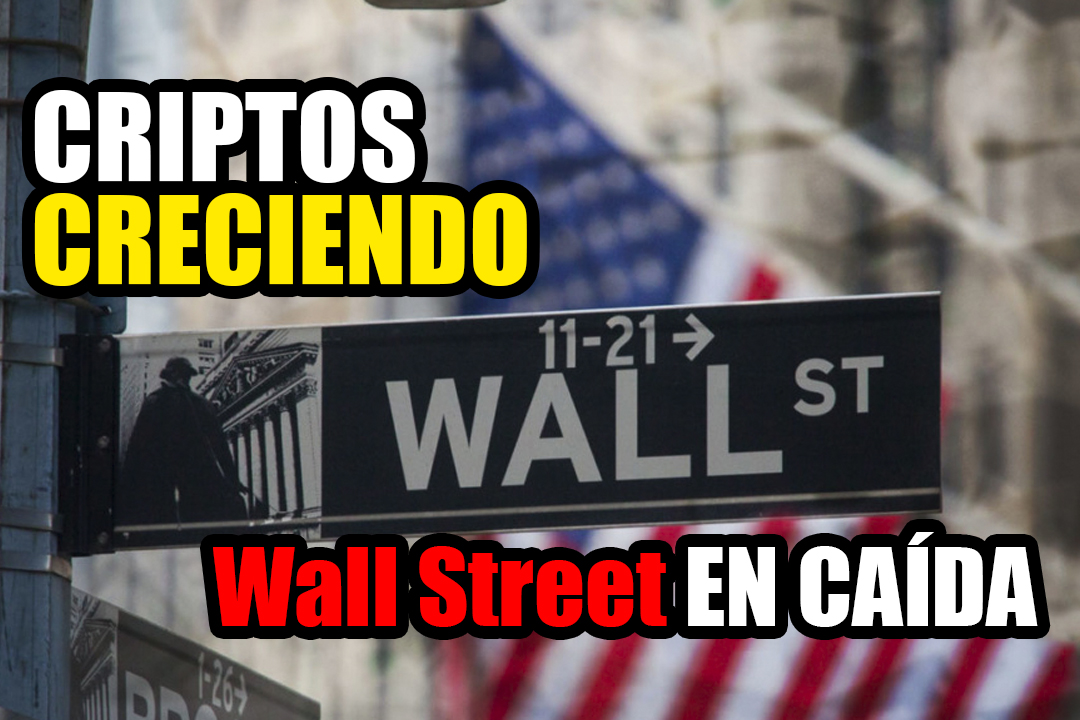 Mercado cripto llega a $1.6 billones mientras WallStreet tambalea