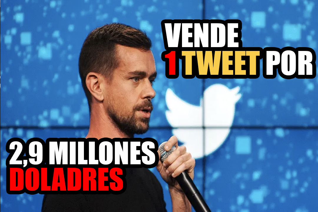 El primer tuit del fundador de Twitter, Jack Dorsey, se vendió por el equivalente a 2,9 millones de dólares en criptomonedas