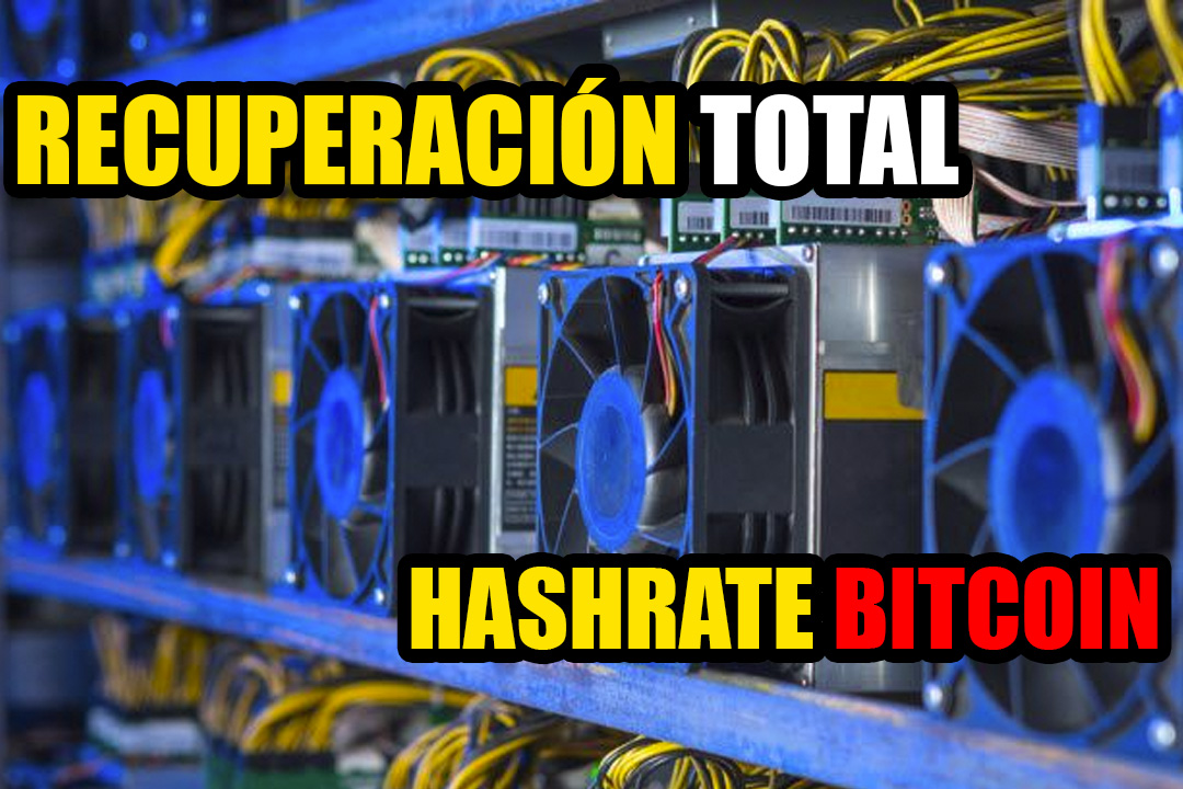 Bitcoin Hashrate se acerca a la recuperación total de la represión de China