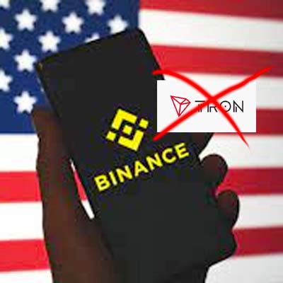 Binance.US eliminará TRON y Spell